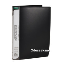 Папка A4 скоросшиватель(усы)500мкн PP, 4-213, цв. в асс., 4OFFICE