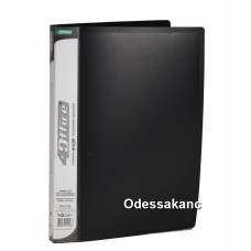 Папка A4 швидкозшивач(вуса)500мкн PP, 4-213, кол. в ас., 4OFFICE
