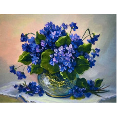 Картина по номерам 40x30 Фиалка