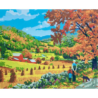 Картина по номерам 40x30 Золотая пора