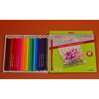 Олівець 24 кольори. акварельний Water Soluble Yalong.