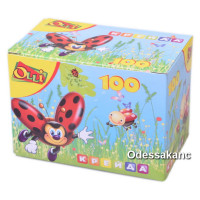 Мел 100 шт. белый круглый.OL-100