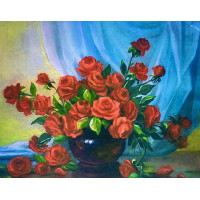 Картина по номерам 40x30 Букет роз