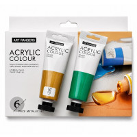 Набір акрилових фарб Art Rangers Metallic 6 кольорів по 75 мл