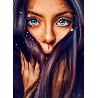 Алмазная мозаика КРАСОТКА 40x30